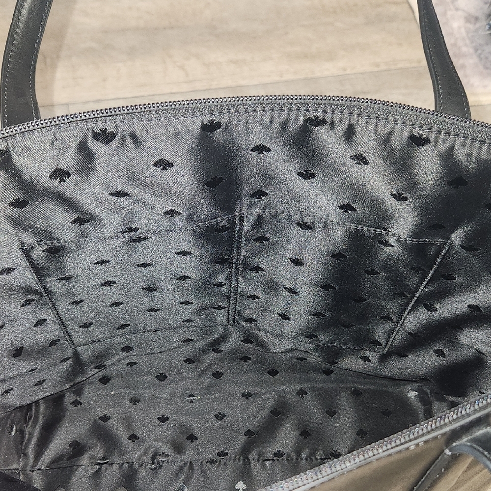 Kate Spade Black Tote with White Bow Accent - Picture 14 of 14